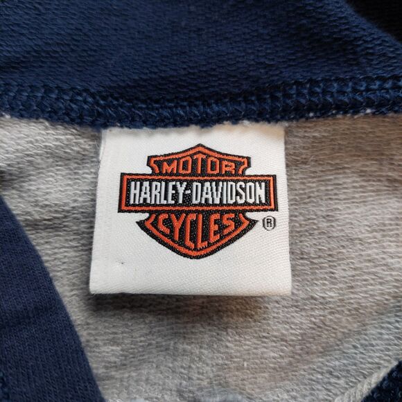 Vintage 2004 Harley Davidson Hoodie Sweatshirt Womens XL Full Zip Fairbanks‎ AK - Picture 6 of 9